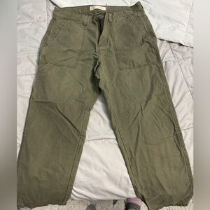 Loose Taper non-stretch canvas workwear pants